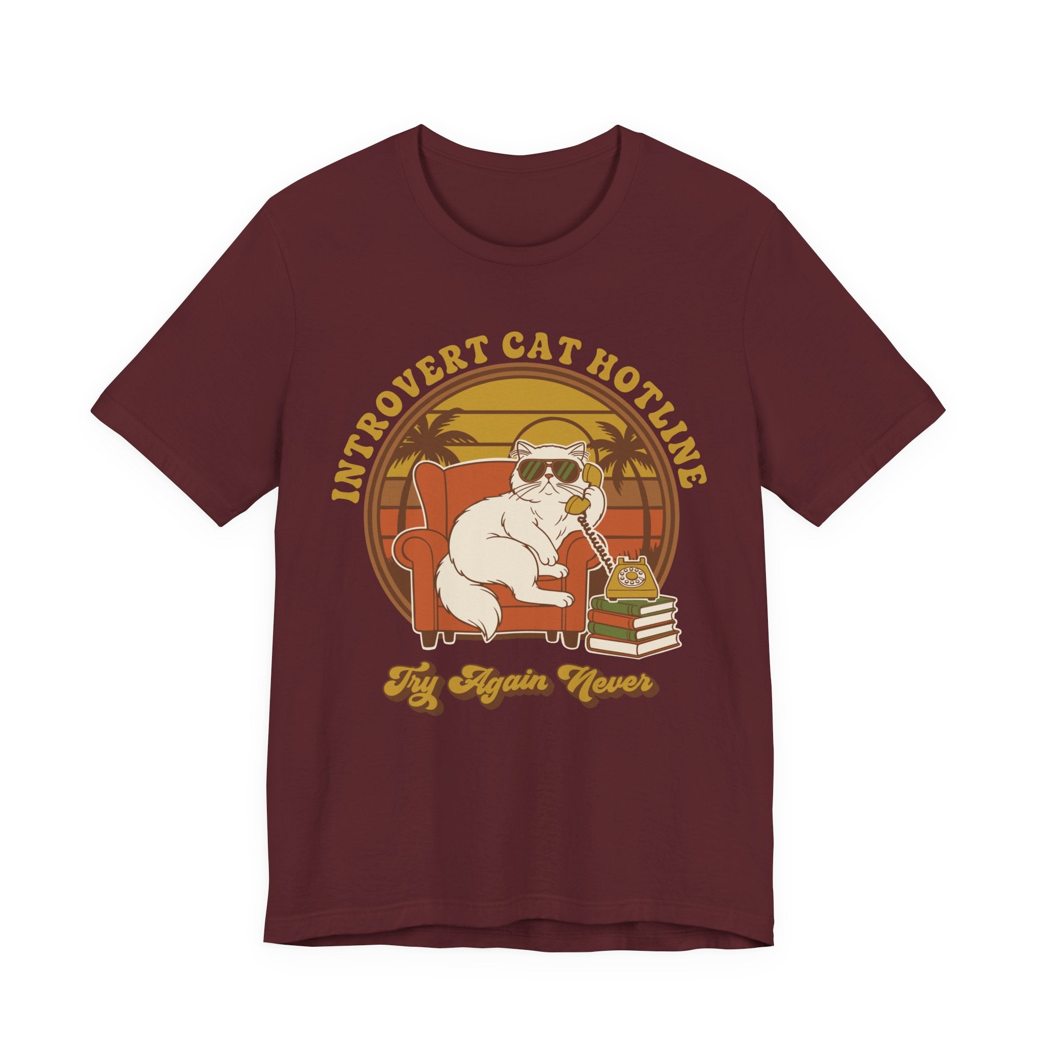 Introvert Cat Hotline T-Shirt