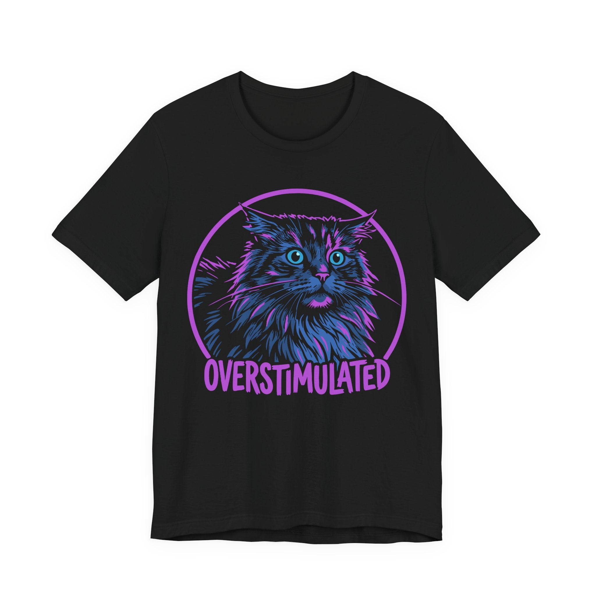 Overstimulated Cat Lover T-Shirt