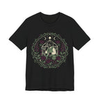 Dark Academia Garden Black Cat T-Shirt