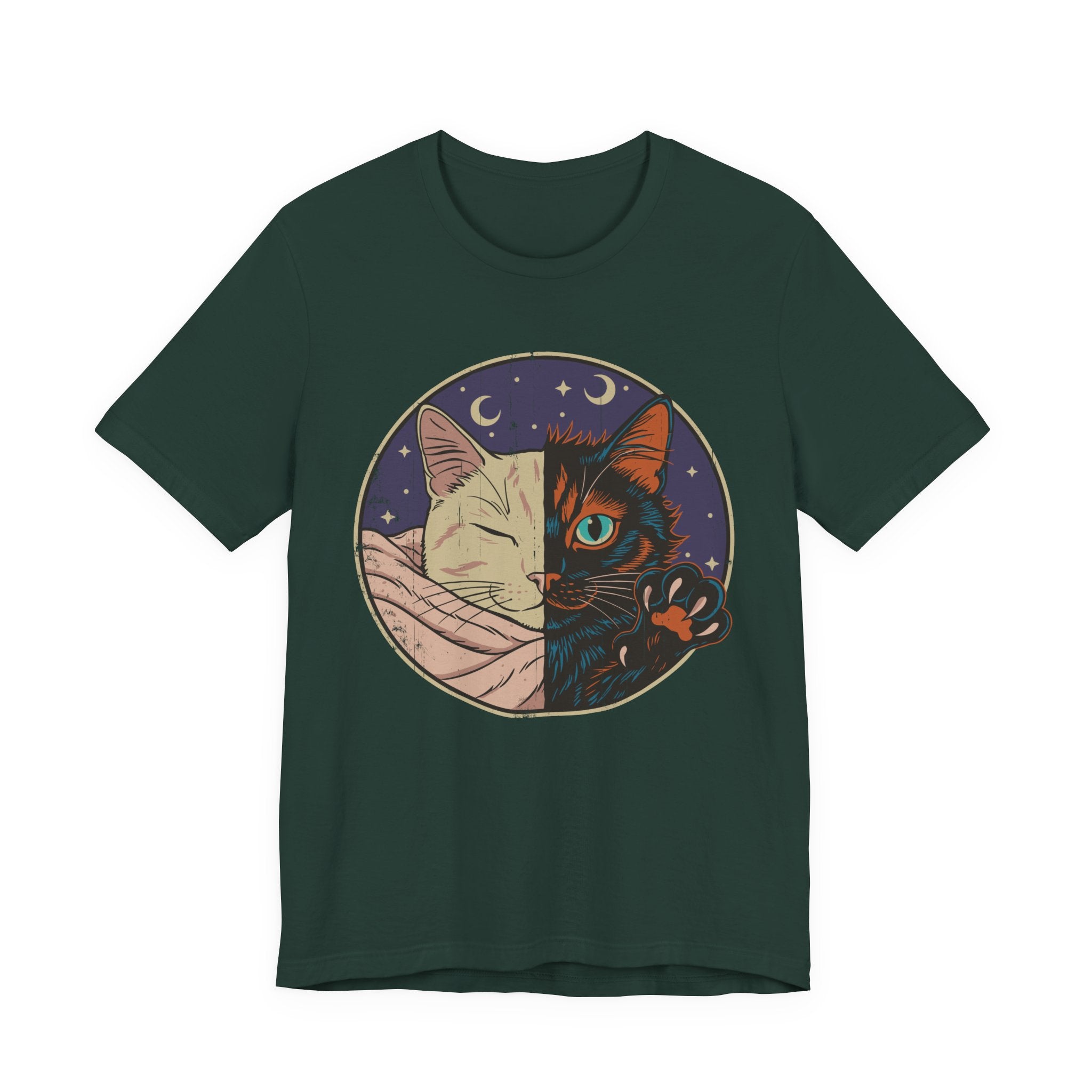 Celestial Split Cat T-Shirt