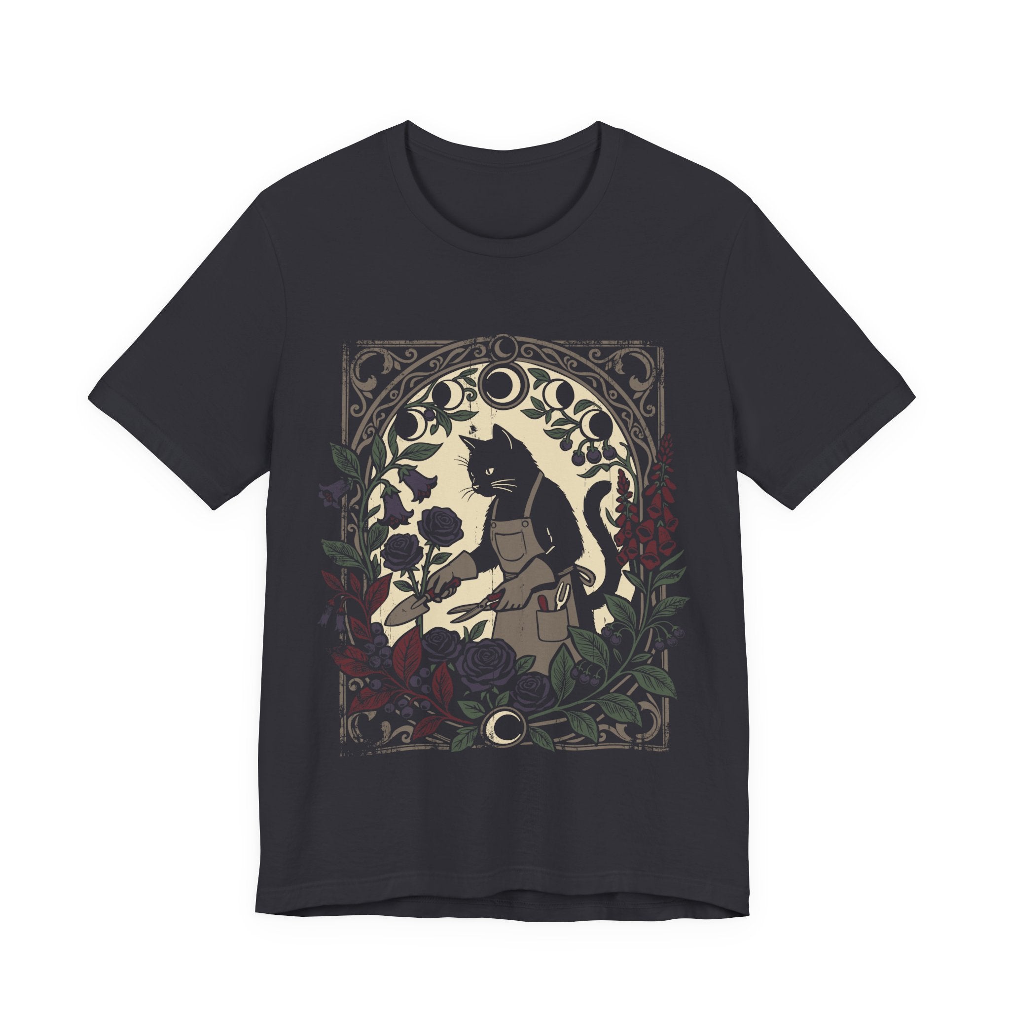 Moon Garden Dark Cottagecore T-Shirt