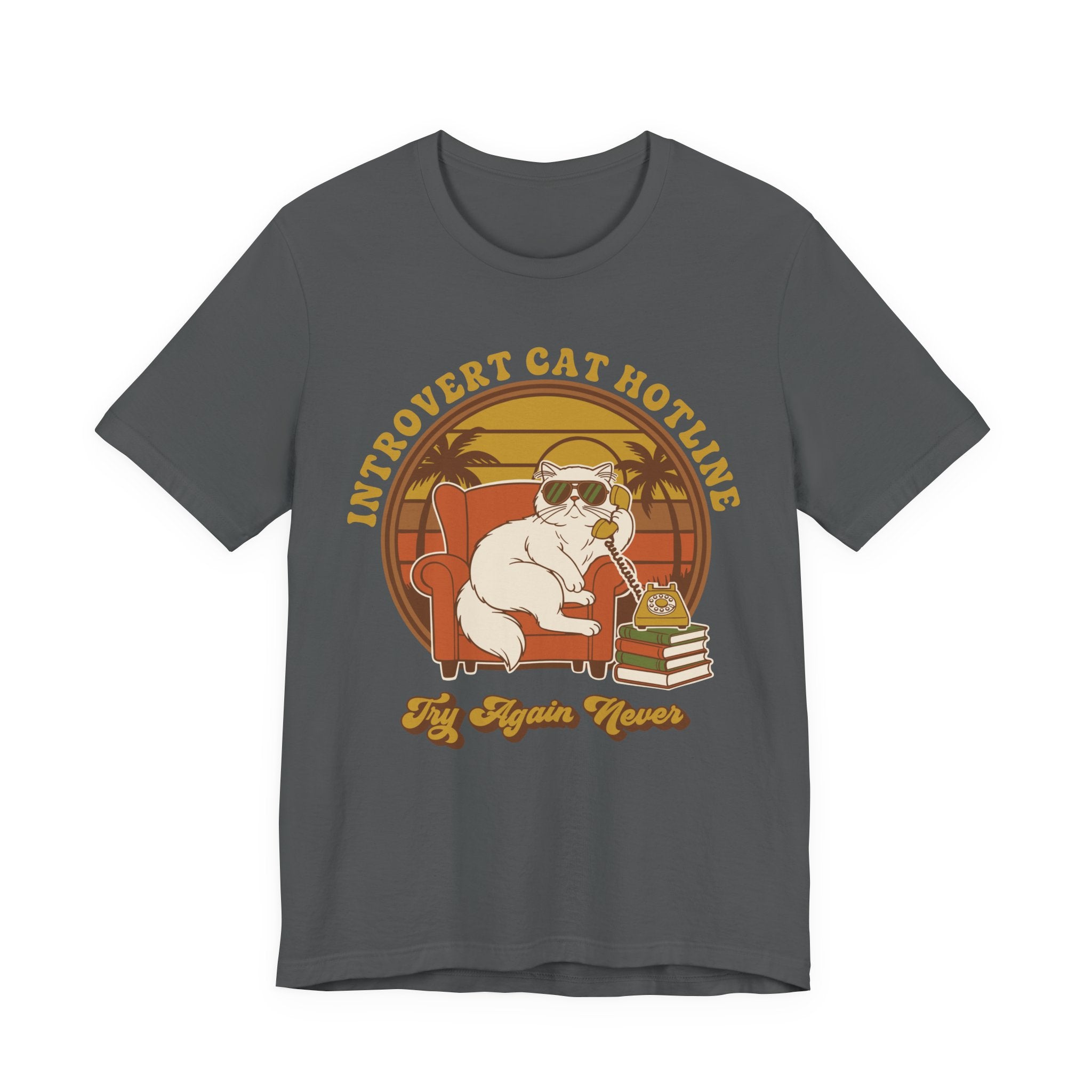Introvert Cat Hotline T-Shirt