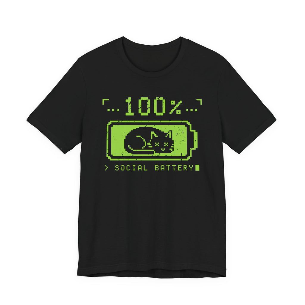 Social Battery Retro Y2K-inspired T-Shirt