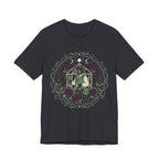 Dark Academia Garden Black Cat T-Shirt