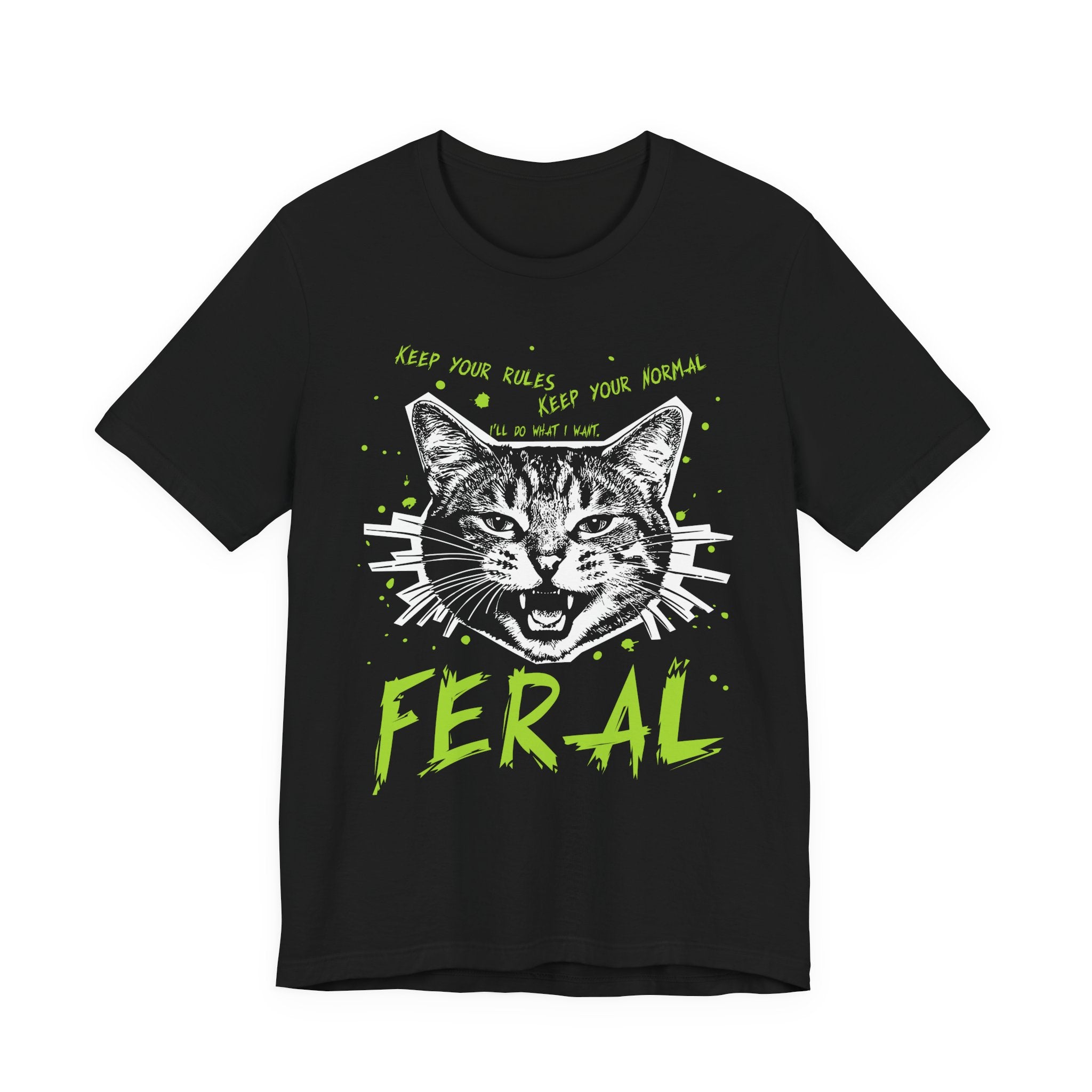 Punk Zine Cat T-Shirt