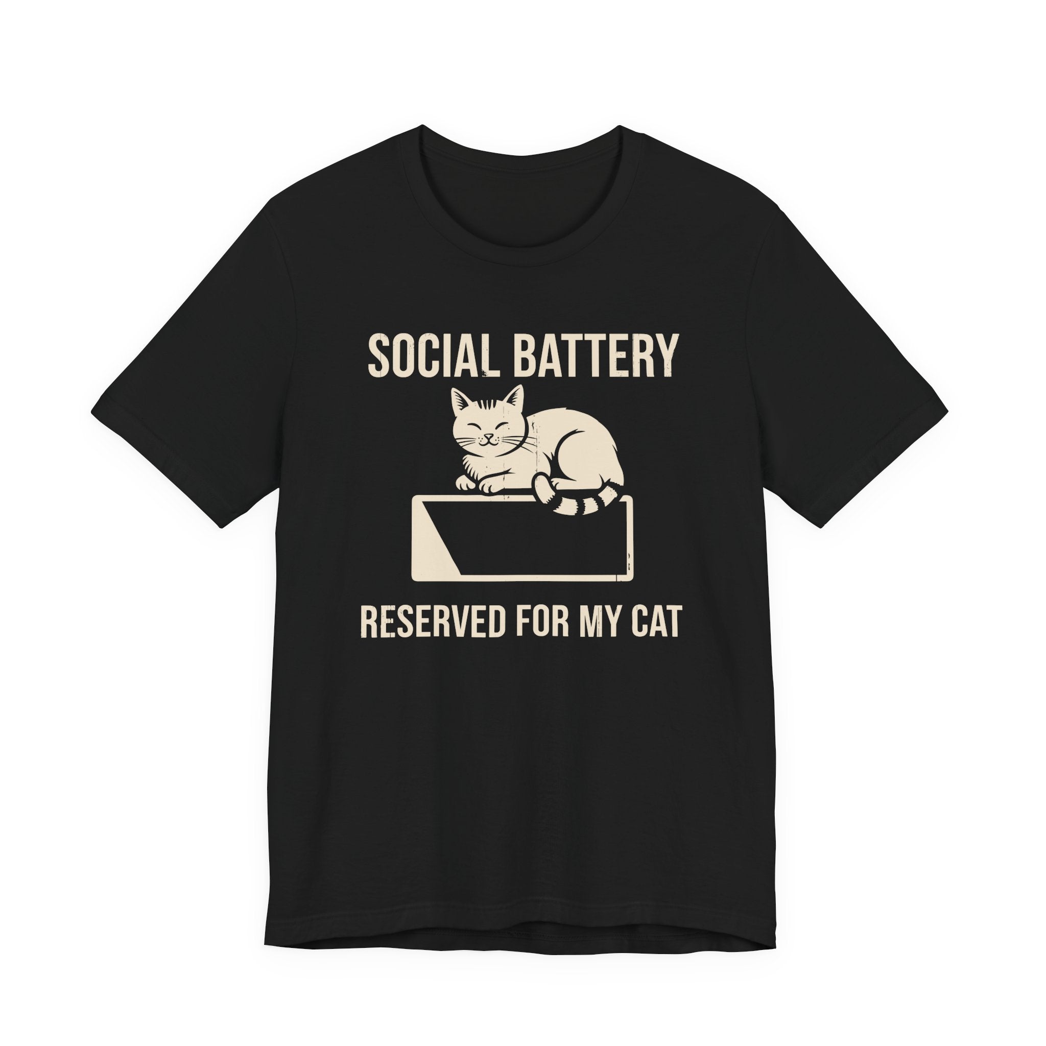 Social Battery Reserved for My Cat T-Shirt