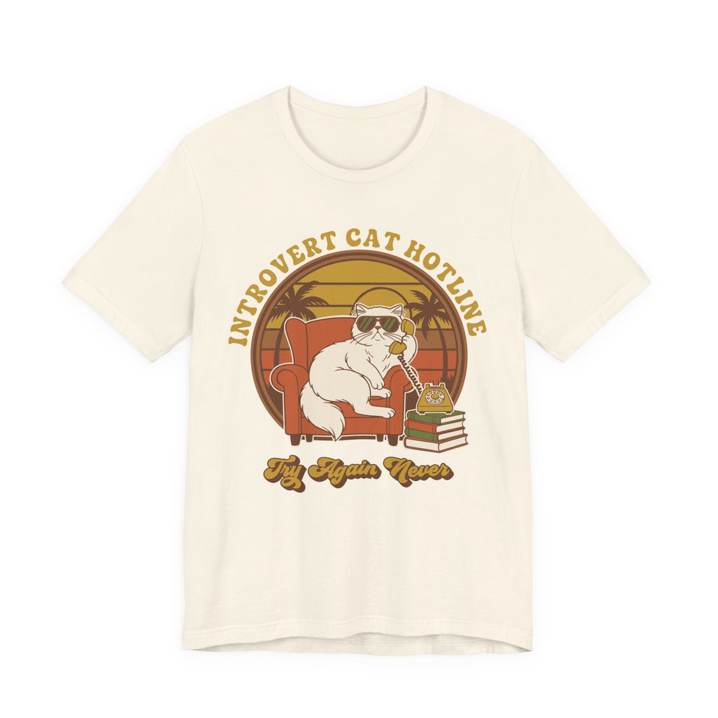 Introvert Cat Hotline T-Shirt