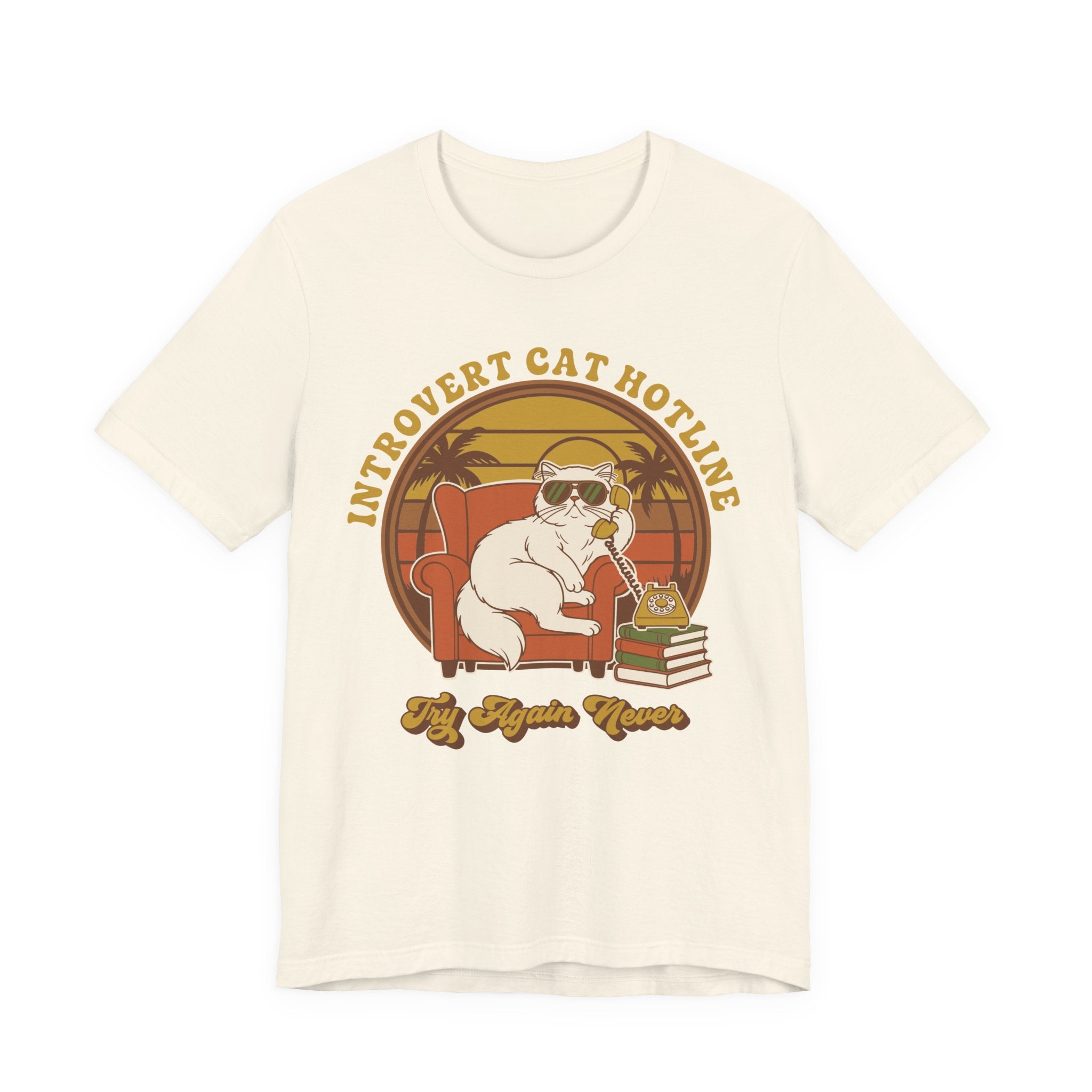 Introvert Cat Hotline T-Shirt
