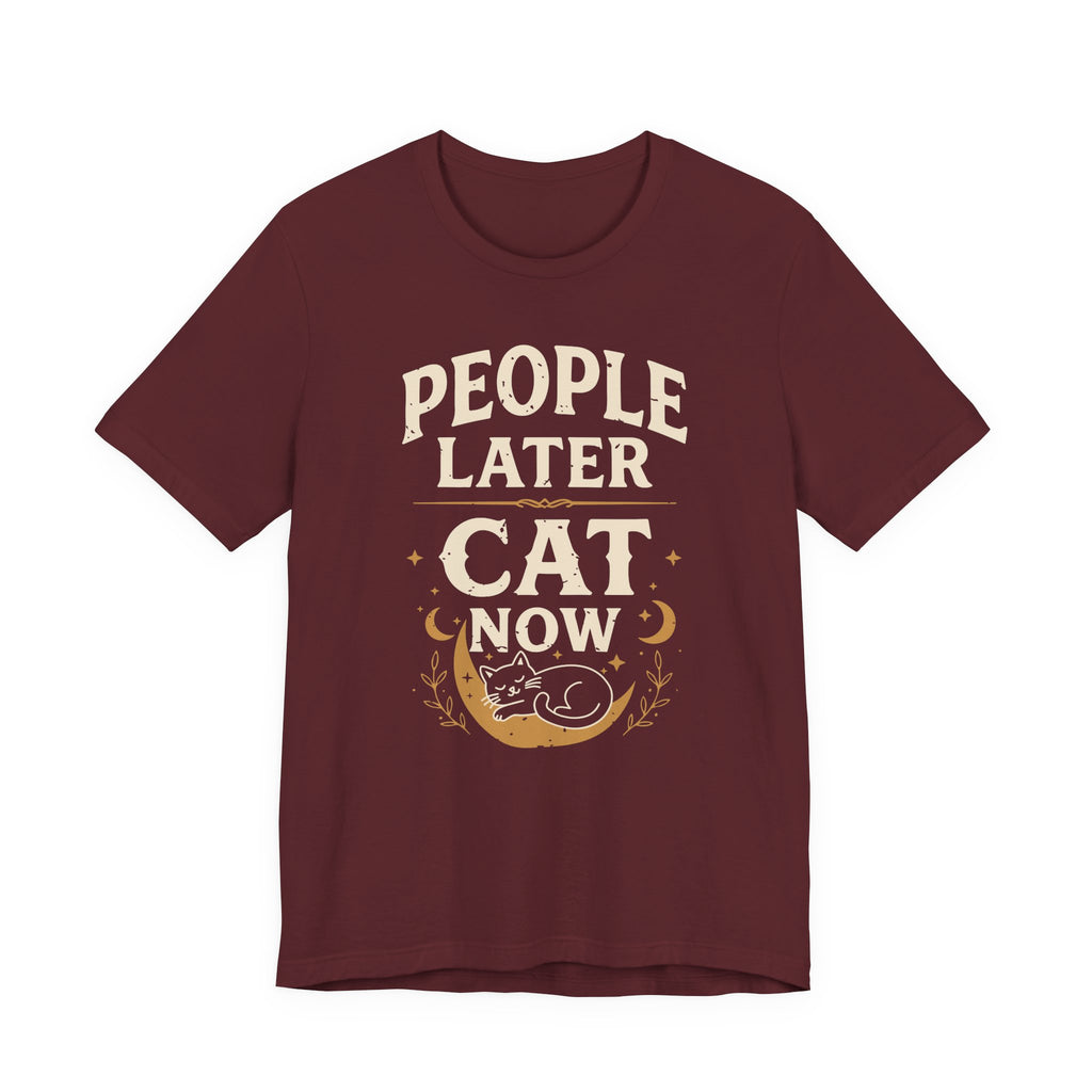 People Later Cat Now T-Shirt