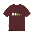 Social Battery Cat Minimal Art T-Shirt