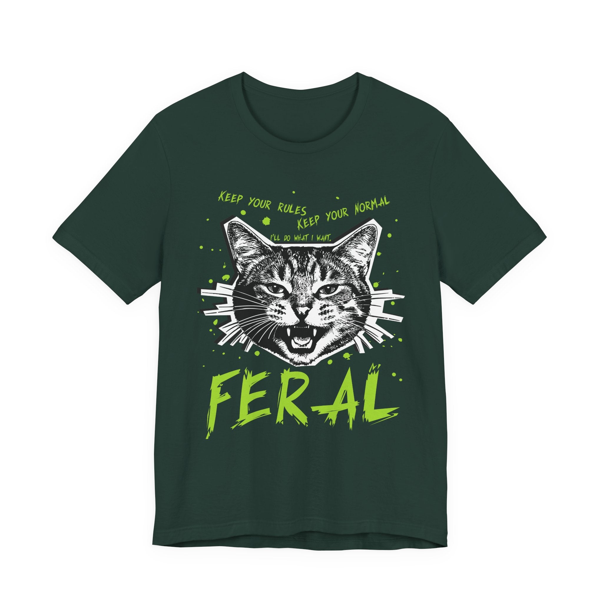 Punk Zine Cat T-Shirt