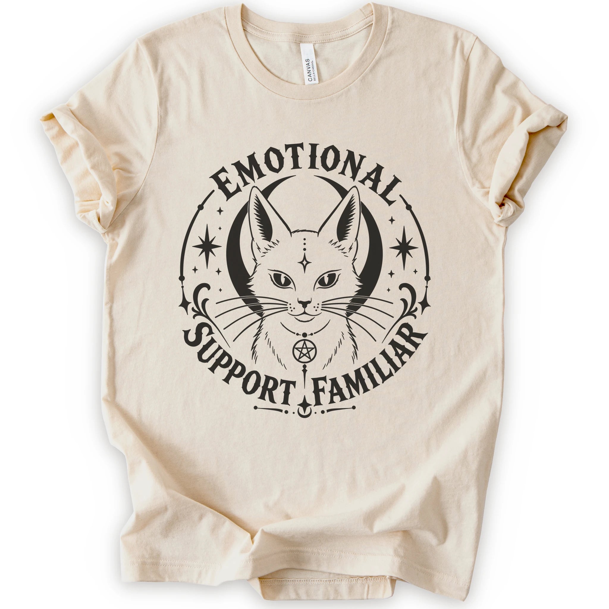 Emotional Support Familiar T-Shirt - Natural graphic t-shirt